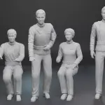 Star Trek - Wrath of Khan Travel Pod and Figures - 1:32