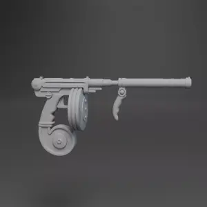 Doc Savage Super Machine Pistol Gun Weapon - 1:1 - 22 inches long