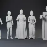 Lost in Space Characters -  Princess of Space  - 3D Printed - 1:24 scale