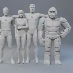 Fantastic Four 4 - 8 Figure Set - 1:24