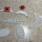 Pee Wee Herman - Burton Adventure Bike - 3D Printed - Oblong Tank Medallion (X2)