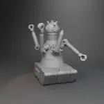 GOG Robot - 3D Printed Figure - 8 inches tall