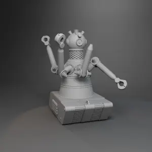 GOG Robot - 3D Printed Figure - 8 inches tall