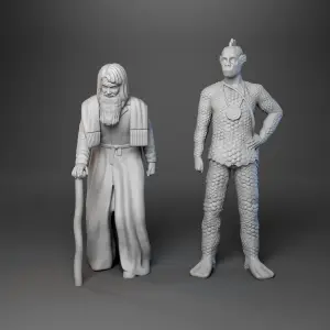 Lost In Space A Change of Space Episode Spaceship with Dr. Smith Lizard 3D Print