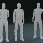 Planet of the Apes Astronaut 7 Figure Set 3D Print Includes Stewart Taylor 1:24