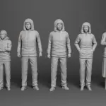 LOST IN SPACE Switch N Go Robinsons Casual or Parka Attire UNPAINTED 1:35