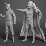 Doc Savage - 12 Figure Set - 1:18 (4")