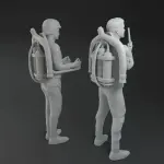 JAMES BOND 007 Sean Connery THUNDERBALL and MOVIE POSTER JET PACK - 2 FIGURE SET