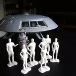LOST IN SPACE - Robinsons, Don and Dr Smith - Silver, Casual or Parka Attire UNPAINTED 1:35 1:24