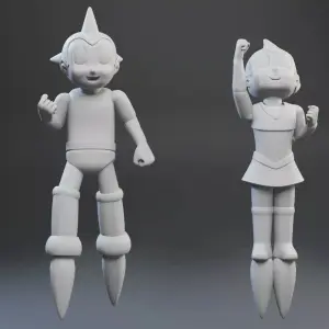 Astro Boy and Astro Girl 5 Figures