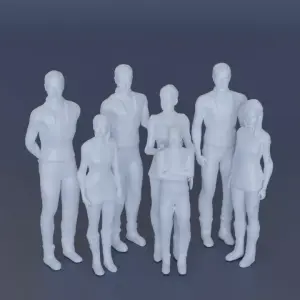 Lost In Space Robinson Family - 7 Figure Casual Set - 1:35 1:24