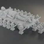 Lost In Space Dr Smith The Mechanical Men + Supreme Leader 3D Printed 1.24