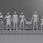 Star Trek TOS - 8 Figures - Set 11 - 1:32