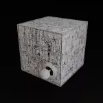 Star Trek Borg Cube and Sphere - 6 inches - 2 Piece Set