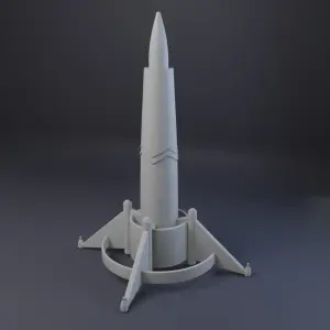 Lost In Space Jupiter 2 Hyper-Atomic Missile 3D Printed Ghost Planet 1:24