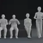 2001 Space Odyssey - 10 Figure Pilot Passenger Set - 1:48 1:35