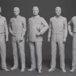VOYAGE TO THE BOTTOM OF THE SEA - 10 Figure CREW - 1:24