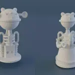 Lost In Space - 2 EVIL ROBOT Set - 1:35 1:24