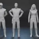 V VISITORS - 12 Figure Set - 1:35 or 1:24