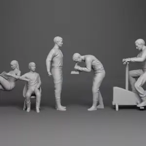 Lost In Space - Robinson Family - Various Poses - 10 Piece Set - 3D Printed 1:35