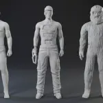 Six Million Dollar Man - Maskatron - Bigfoot - 6 Figure Set