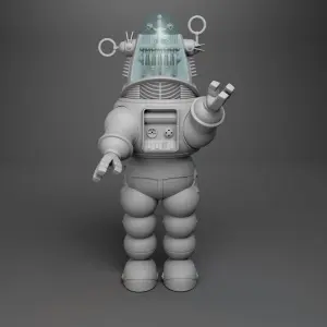Robby the Robot - Forbidden Planet - 3D Print - 3.5 Feet Tall - Multiple Parts