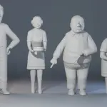 Dennis the Menace Margaret Mitchells Wilsons 6 Figure Set