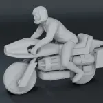 Battlestar Galactica 1980 - 2 Turbine Motorcycles Set - Apollo Starbuck