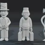 MAD MONSTER PARTY - 14 FIGURE SET - RANKIN BASS - 1:18