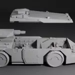 Aliens APC and 4 Figure Set - 1:35