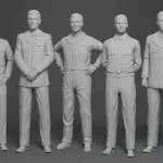 Voyage to the Bottom of the Sea Seaview Interior 3D Print 4inch + Figures Custom