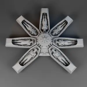 Ripley Dallas Kane Ash Lambert Parker ALIEN 1979 Sleep Chambers 1:35 3D Printed