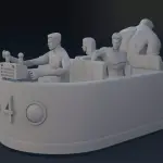 Fantastic Four 4 - Fantasticar - 5 piece Set - 1:35