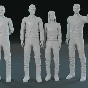 Planet of the Apes Astronaut 7 Figure Set 3D Print Includes Stewart Taylor 1:24