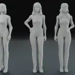Charlies Angels - Kate Farrah Jaclyn Cheryl Shelly Tanya - 6 Figures - 1:24