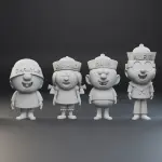 Captain Crunch 6 Figure Set Cap'n Crunch Brunhilde Seadog Dave Alfie