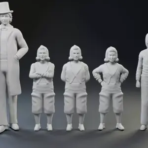 Willy Wonka and the Chocolate Factory - 10 Figure Set - 1:24