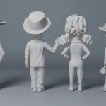 THE BEVERLY HILLBILLIES - 4 FIGURES - 1:24 1:18 1:12