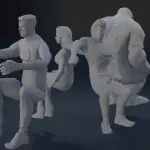Fantastic Four 4 - Fantasticar - 5 piece Set - 1:35