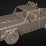 Twister Movie Jo's Truck 12 inches with Bill, Jo, Dorothy with Sensors 3D Print