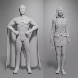 Lois and Clark: The New Adventures of Superman -1:24 - 2 Figure Set