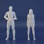 Planet of the Apes Julius Zira Cornelius Zaius Taylor Nova 3D Printed 8 Figures