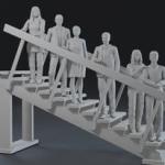 Brady Bunch - Staircase Figures - 2 Different Sets - 1:35