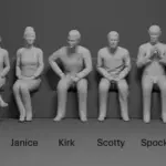 Star Trek The Motion Picture - 11 Figures 1:32 - Standing or Seated