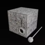 Star Trek Borg Cube and Sphere - 6 inches - 2 Piece Set