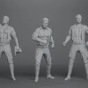 Home Alone (1990 Movie) Culkin Pesci Stern 3D printed 3 Figure Set 1:24 Scale