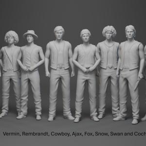 THE WARRIORS - 9 Figure Set - 1:24