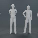 THE MONKEES 1:24 4 Figure Set Peter Davey Micky Mike 3D Printed Seated or Standing