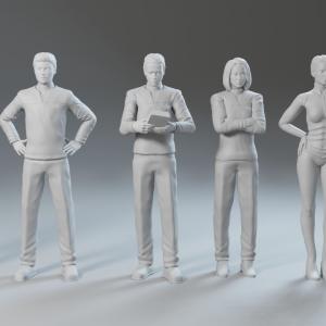 Star Trek Voyager 13 Figure Set 1:32 Paris Kim Tuvok Torres 7 of 9 3D Printed