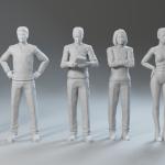 Star Trek Voyager 13 Figure Set 1:32 Paris Kim Tuvok Torres 7 of 9 3D Printed